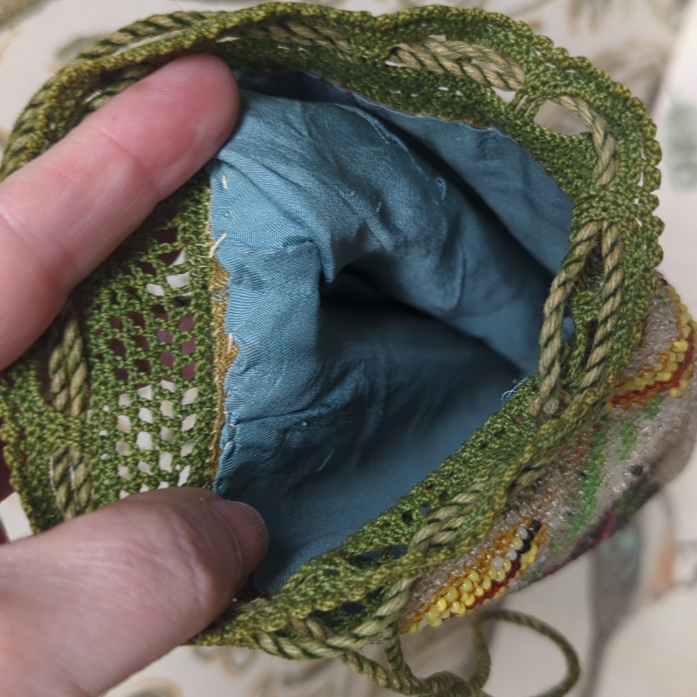 Vintage Victorian beaded evening bag - Picture 4 of 6